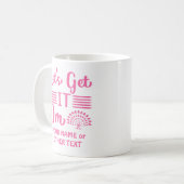 Name hinzufügen oder Text Lasse es zu Yoga Funny Kaffeetasse (Vorderseite Links)