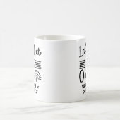 Name hinzufügen oder Text Lasse es zu Yoga Funny Kaffeetasse (Mittel)
