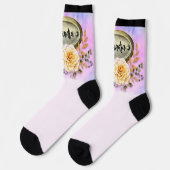 Name hinzufügen, Rose mit NamenPlattePlinth Socken (Linkes Detail)