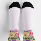 Name hinzufügen, Rose mit NamenPlattePlinth Socken (Oben)