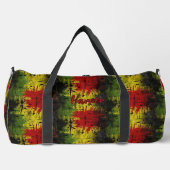 Name hinzufügen, rot-gelb-grüne Farbe Duffle Bag (Vorderseite)