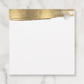 Name hinzufügen Sie sagte Ja Gold Glitzer Verlobun Geschenkanhänger (Rückseite)