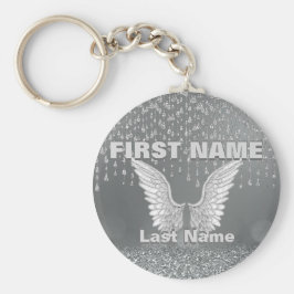 Name hinzufügen | Silberreißen Schlüsselanhänger