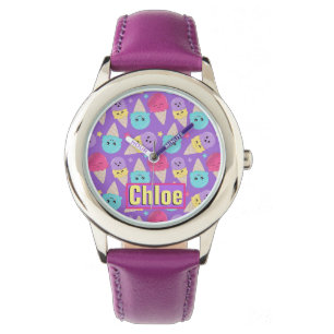 Name hinzufügen - Stahllederfestleder-Uhr Armbanduhr
