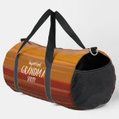 Name hinzufügen, Text ändern, dunkelrot braun Gold Duffle Bag (Rechte Ecke)