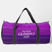 Name hinzufügen, Text ändern, Lila gestrichen, ros Duffle Bag (Vorderseite)