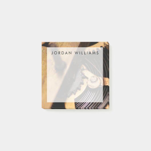 Name hinzufügen| Überwachungsmechanismus Abstrakt Post-it Klebezettel (Vorderseite)