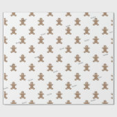 Name, Holiday Gingerbread Man Pattern 30-in x 10-f Geschenkpapier (Flach)