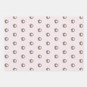 Name, Holly & Berries Bouquet and Wreath 3pc Geschenkpapier Set (Vorderseite)