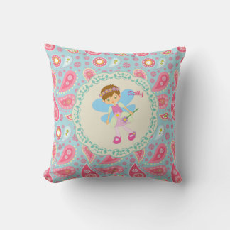 Name Hübsch Fairy Pink Paisley Kinderzimmer hinzuf Kissen