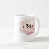 Name: "I Bite Bull Snake on Pink" Kaffeetasse (VorderseiteRechts)