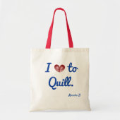 Name, I (Herz) bis Quill, Budget Cotton Tasche (Vorne)