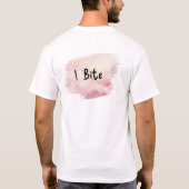 Name: Ich beiße Holzschlange auf Rosa T-Shirt (Rückseite)