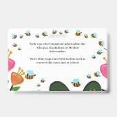 Name-ID des Fotos des Schulschülers   Ausweis (Rückseite)