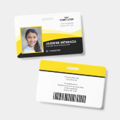 Name-ID des Fotos für das Logo "Black Yellow Templ Ausweis (Vorder- & Rückseite)