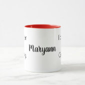 Name || I'd rather be Crafting Quote Red Combo Tasse (Zentrum)