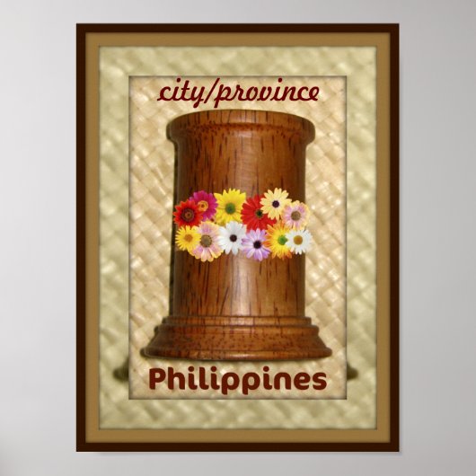 Name Ihr philippinisches Stadt- oder Provinz-Poste Poster (Vorne)