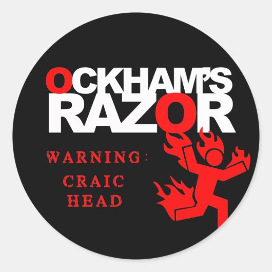 Name Ihres Aufklebers Runder Aufkleber (Vorderseite)