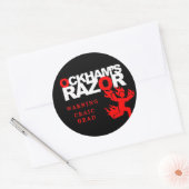 Name Ihres Aufklebers Runder Aufkleber (Umschlag)