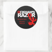 Name Ihres Aufklebers Runder Aufkleber (Tasche)