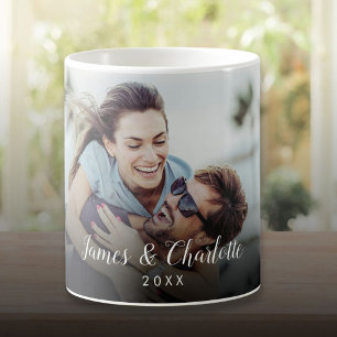 Name Ihres Lieblings-Paar-Foto-Skripts Kaffeetasse