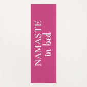 Name im Bett Bright Pink Yoga Mat Yogamatte (Vorderseite)