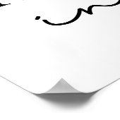 Name im Bett Poster (Ecke)