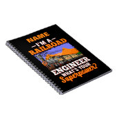 Name I'm Railroad Engineer What's Your Superpower? Notizblock (Rechte Seite)