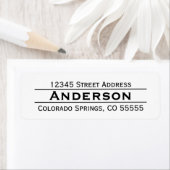 Name im Zentrum - Rücksendeadresse (Insitu)