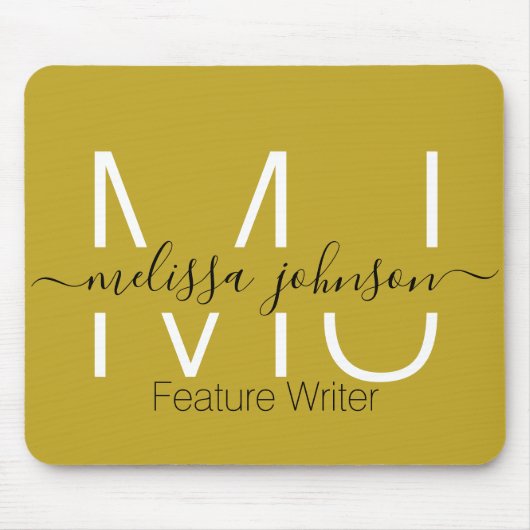 Name in Buchstaben Beruf Mousepad (Vorne)