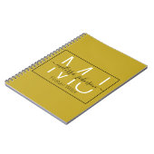 Name in Buchstaben Beruf Notebook Notizblock (Linke Seite)