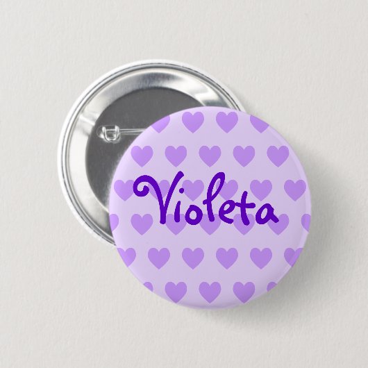 Name in Lila Button (Vorne & Hinten)