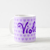 Name in Lila Kaffeetasse (Vorderseite Links)