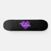 Name in Lila Skateboard (Horizontal)