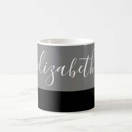 Name in Skript | Farbblock Kaffeetasse (Mittel)
