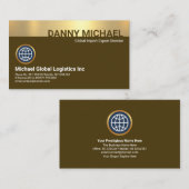 Name Inhaber Gold Layer CEO-Gründer Visitenkarte (Vorne/Hinten)