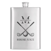 Name & Initial Birdie Juice Golf -> Name & Initial Flachmann (Vorderseite)