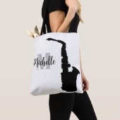 Name, Initial & Black Dreifach Musiktasche Tasche (Von Nahem)