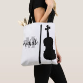 Name, Initial & Black Dreifach Musiktasche Tasche (Von Nahem)