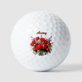 Name/ Initial Blumen-Golfbälle Golfball (Vorderseite)