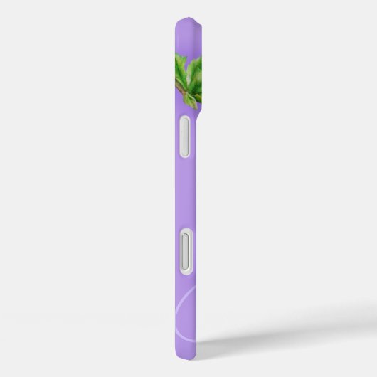 Name & initial hibiscus blue purple ipad case (Rückseite / Rechts)