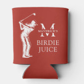 Name & Initial Lustiger Vogel Saft Golf Dosenkühler (Rückseite)