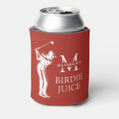 Name & Initial Lustiger Vogel Saft Golf Dosenkühler (Kanne Rückseite)