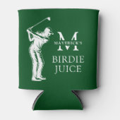 Name & Initial Lustiger Vogeltrank Golf Dosenkühler (Vorderseite)