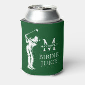 Name & Initial Lustiger Vogeltrank Golf Dosenkühler (Kanne Rückseite)