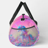Name Initial, Rosa & Aqua Unicorn hinzufügen Duffle Bag (Rechts)