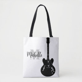 Name, Initial- und Black-Dreifach-Musik Tasche