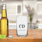 Name Initialen einfach einzigartig Dosenglas