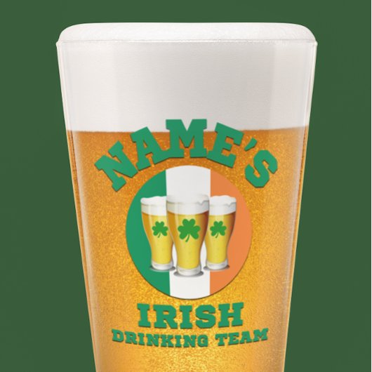Name: Irish Drinking Team 3 Pint Glas