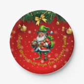 Name: Irish Nollaig Shona Duit Merry Christmas 7" Pappteller (Vorderseite)